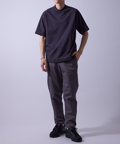 le cercle ADAM ET ROPE'(ルセルクルアダムエロペ)の「リブデザイン冷感ジャケットインナーTシャツ/接触冷感(Tシャツ/カットソー・メンズ・ホワイト/ブラック/チャコールグレー・LL/L/M/S)」の21枚目の写真