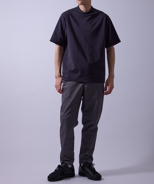 le cercle ADAM ET ROPE'(ルセルクルアダムエロペ)の「リブデザイン冷感ジャケットインナーTシャツ/接触冷感(Tシャツ/カットソー・メンズ・ホワイト/ブラック/チャコールグレー・LL/L/M/S)」の22枚目の写真