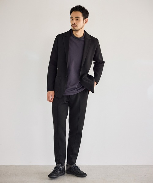 le cercle ADAM ET ROPE'(ルセルクルアダムエロペ)の「リブデザイン冷感ジャケットインナーTシャツ/接触冷感(Tシャツ/カットソー・メンズ・ホワイト/ブラック/チャコールグレー・LL/L/M/S)」の20枚目の写真