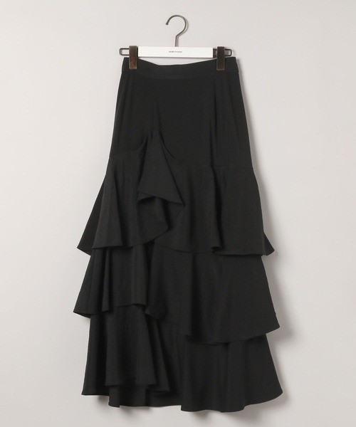 mysty woman(ミスティウーマン)の「アシメティアードスカート2 582501(スカート・レディース・オフホワイト/グレイッシュブルー/ブラック・FREE)」の20枚目の写真