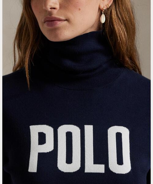 美品❣️ラルフローレン ビックポロ タートルネックセーター POLO RALPH LAUREN（ポロ ラルフ ローレン）の「アランニット