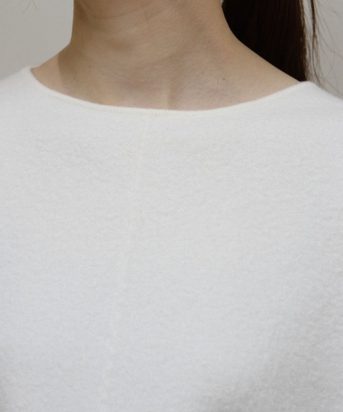 ORCIVAL（オーシバル）の「ORCIVAL/オーシバル　ウールジャージープルオーバー　WOOL JERSSEY PULLOVER　OR-D0128 KKW（ニット/セーター・レディース・ダークネイビー/アイボリー/イエロー・1）」の7枚目の写真