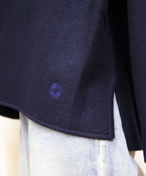 ORCIVAL（オーシバル）の「ORCIVAL/オーシバル　ウールジャージープルオーバー　WOOL JERSSEY PULLOVER　OR-D0128 KKW（ニット/セーター・レディース・ダークネイビー/アイボリー/イエロー・1）」の13枚目の写真