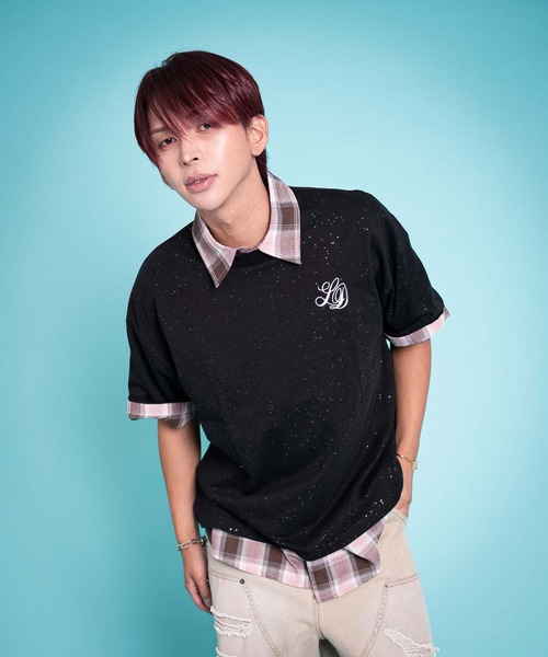 LTR DEPTH(レイターデプス)の「LTR DEPTH/ラメグラフィックT(Tシャツ/カットソー・メンズ・ブラウン/ブラック・LARGE/MEDIUM)」の6枚目の写真