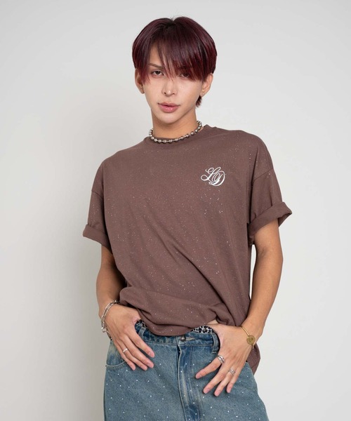 LTR DEPTH(レイターデプス)の「LTR DEPTH/ラメグラフィックT(Tシャツ/カットソー・メンズ・ブラウン/ブラック・LARGE/MEDIUM)」の11枚目の写真