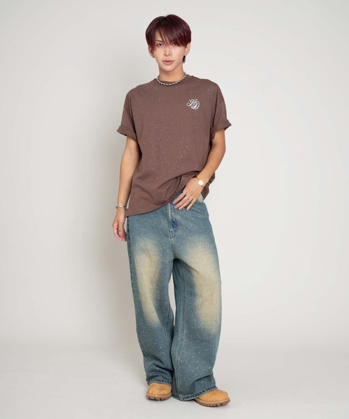 LTR DEPTH(レイターデプス)の「LTR DEPTH/ラメグラフィックT(Tシャツ/カットソー・メンズ・ブラウン/ブラック・LARGE/MEDIUM)」の14枚目の写真