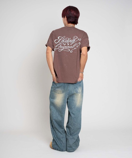 LTR DEPTH(レイターデプス)の「LTR DEPTH/ラメグラフィックT(Tシャツ/カットソー・メンズ・ブラウン/ブラック・LARGE/MEDIUM)」の15枚目の写真