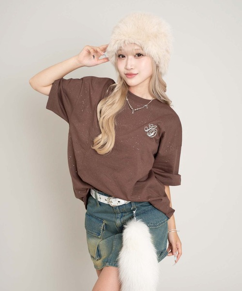 LTR DEPTH(レイターデプス)の「LTR DEPTH/ラメグラフィックT(Tシャツ/カットソー・メンズ・ブラウン/ブラック・LARGE/MEDIUM)」の16枚目の写真