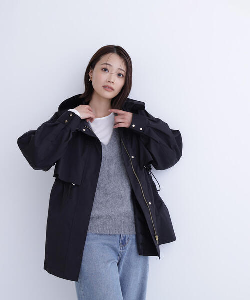 新品未使用！NATURAL BEAUTY BASICフーディードロストブルゾン フーディードロストブルゾン | NATURAL BEAUTY BASIC（ナチュラル