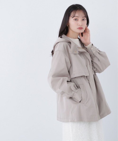 NATURAL BEAUTY BASIC(ナチュラルビューティーベーシック)の「◇フーディードロストブルゾン(マウンテンパーカー・レディース・ブラウン/ベージュ/ブラック・SMALL/MEDIUM)」の3枚目の写真