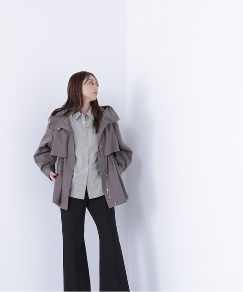 NATURAL BEAUTY BASIC(ナチュラルビューティーベーシック)の「◇フーディードロストブルゾン(マウンテンパーカー・レディース・ブラウン/ベージュ/ブラック・SMALL/MEDIUM)」の13枚目の写真