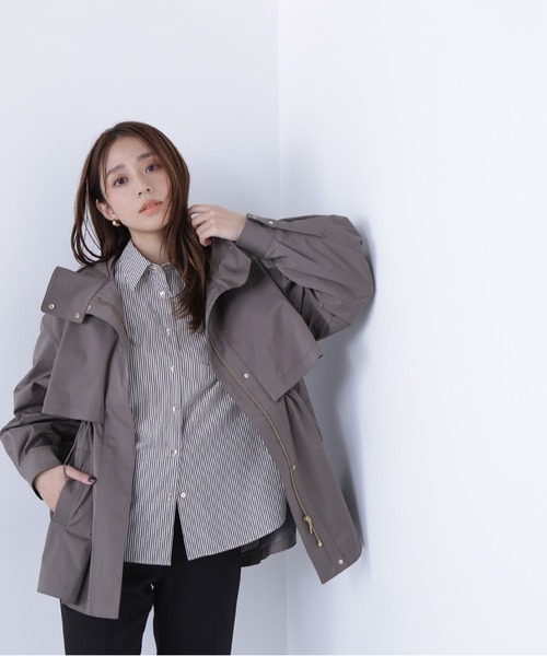 NATURAL BEAUTY BASIC(ナチュラルビューティーベーシック)の「◇フーディードロストブルゾン(マウンテンパーカー・レディース・ブラウン/ベージュ/ブラック・SMALL/MEDIUM)」の14枚目の写真