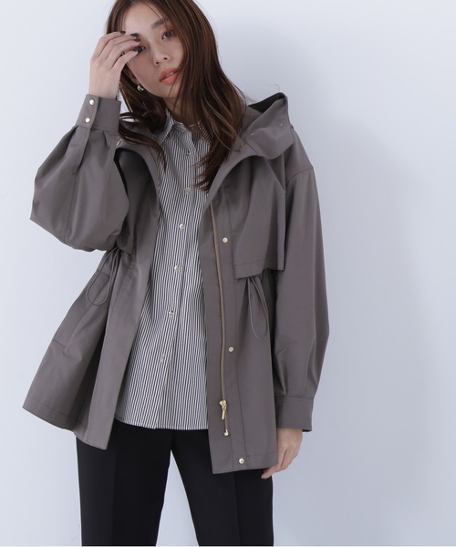 NATURAL BEAUTY BASIC(ナチュラルビューティーベーシック)の「◇フーディードロストブルゾン(マウンテンパーカー・レディース・ブラウン/ベージュ/ブラック・SMALL/MEDIUM)」の16枚目の写真