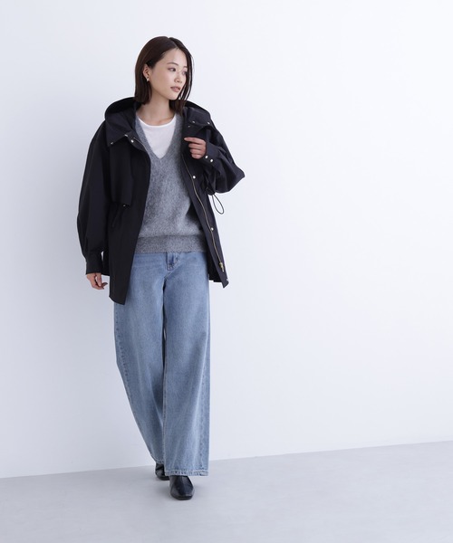 NATURAL BEAUTY BASIC(ナチュラルビューティーベーシック)の「◇フーディードロストブルゾン(マウンテンパーカー・レディース・ブラウン/ベージュ/ブラック・SMALL/MEDIUM)」の9枚目の写真