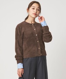 green label relaxing（グリーンレーベルリラクシング）の「フラッフ フェザーヤーン ニット カーディガン（カーディガン/ボレロ）」