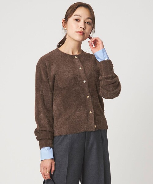 セール】フラッフ フェザーヤーン ニット カーディガン（カーディガン