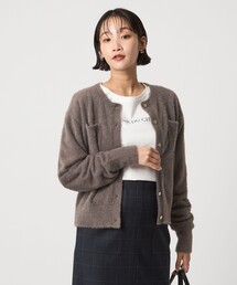 green label relaxing | フラッフ フェザーヤーン ニット カーディガン(カーディガン/ボレロ)