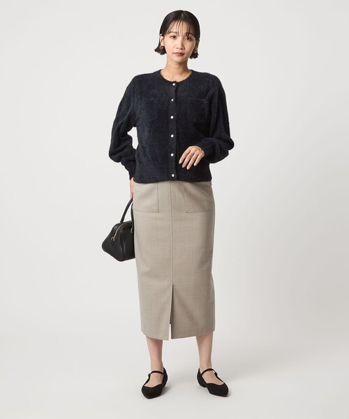 セール】フラッフ フェザーヤーン ニット カーディガン（カーディガン