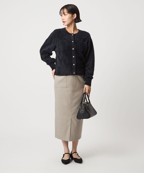 セール】フラッフ フェザーヤーン ニット カーディガン（カーディガン