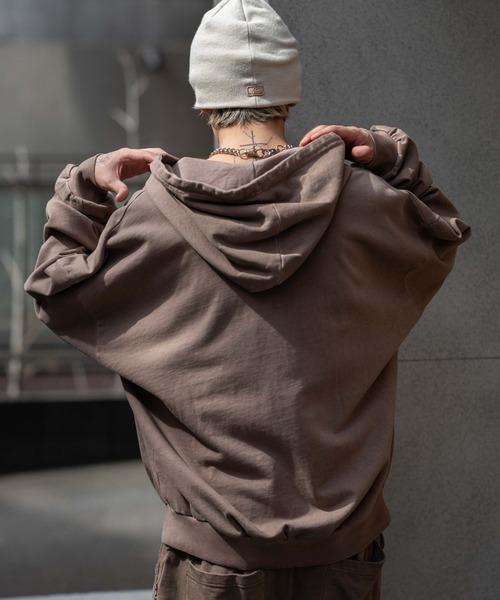 WEGO（ウィゴー）の「∴WEGO/バルーンBIGダブルZIPパーカー（パーカー・メンズ・杢グレー/ブラック系その他/ブラウン・MEDIUM/LARGE）」の22枚目の写真