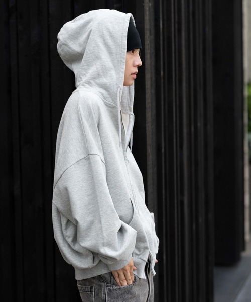 WEGO（ウィゴー）の「∴WEGO/バルーンBIGダブルZIPパーカー（パーカー・メンズ・杢グレー/ブラック系その他/ブラウン・MEDIUM/LARGE）」の10枚目の写真