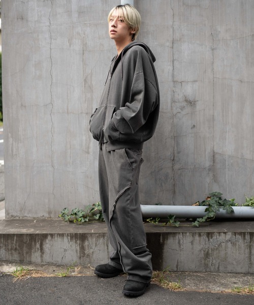 WEGO（ウィゴー）の「∴WEGO/バルーンBIGダブルZIPパーカー（パーカー・メンズ・杢グレー/ブラック系その他/ブラウン・MEDIUM/LARGE）」の18枚目の写真