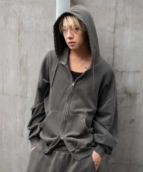 セール】∴WEGO/【25年秋冬新作】バルーンBIGダブルZIPパーカー