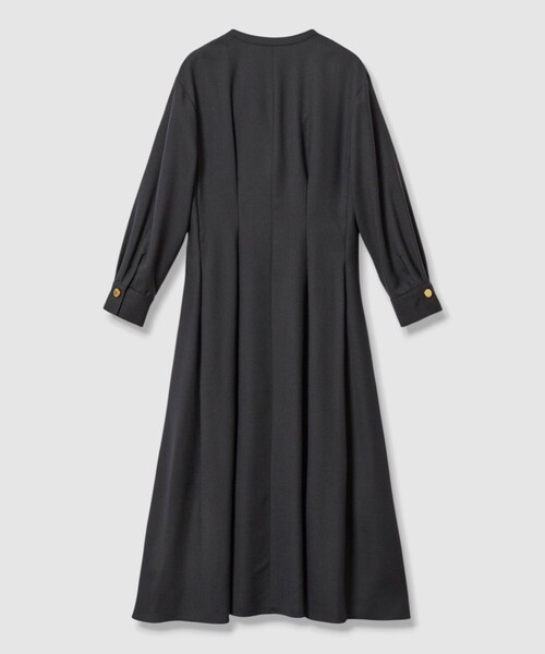 セール】ウールジョーゼットフロントタック ワンピース（ワンピース