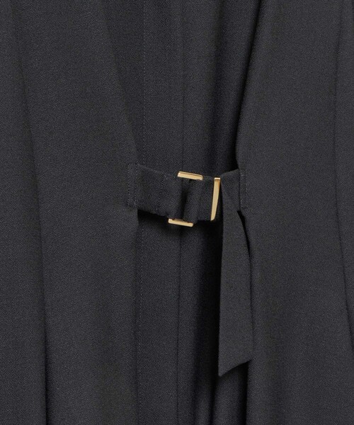 セール】ウールジョーゼットフロントタック ワンピース（ワンピース