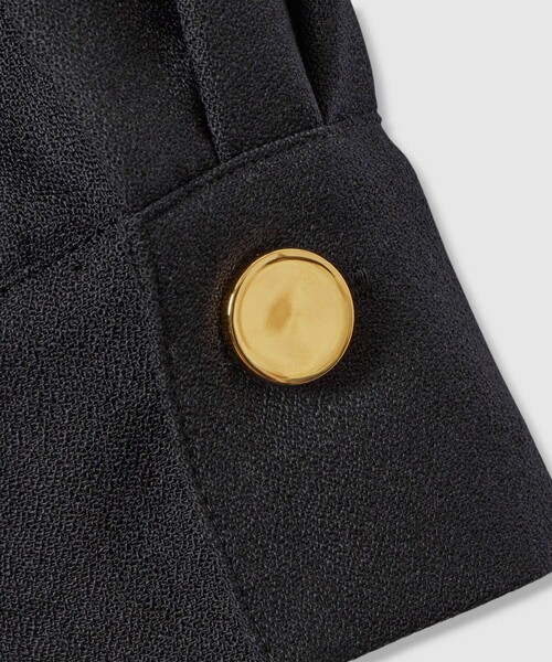 セール】ウールジョーゼットフロントタック ワンピース（ワンピース