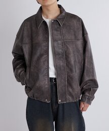 WHO'S WHO gallery  ブルゾン レザージャケット ヴィンテージライクレザーブルゾン | WHO'S WHO gallery