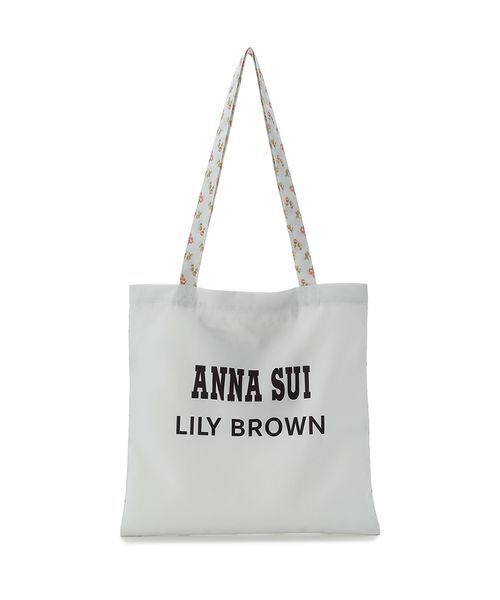 LILY BROWN（リリーブラウン）の「【LILY BROWN ×ANNA SUI】ロゴトートバック（トートバッグ・レディース・グリーン/ブラック/ライトブルー・F）」の8枚目の写真