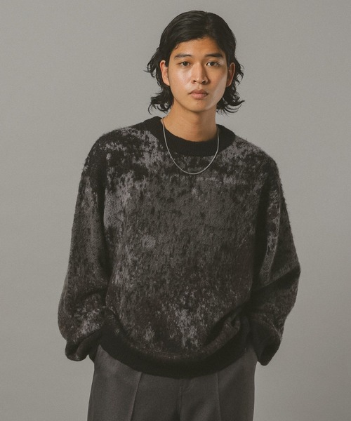 RAGEBLUE(レイジブルー)の「Mohair Blend Shaggy Knit / モヘヤブレンド総柄ニット(ニット/セーター・メンズ・ホワイト系その他/ブルー系その他/ブラック系その他/ブラック系その他2/ブラウン系その他・SMALL/MEDIUM/LARGE)」の21枚目の写真