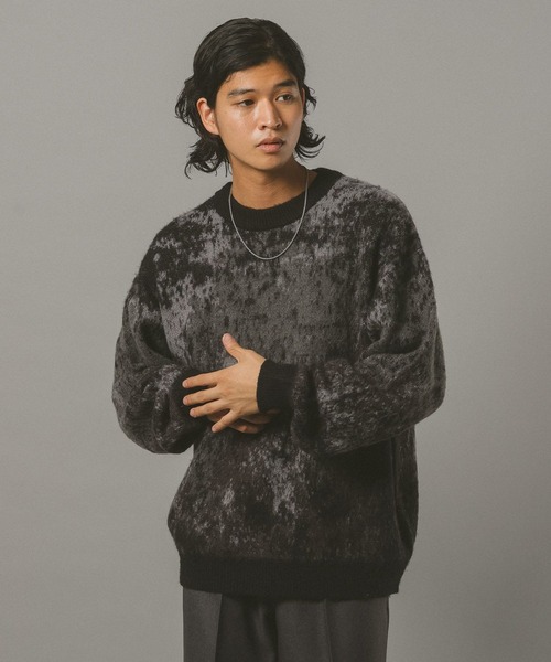 RAGEBLUE(レイジブルー)の「Mohair Blend Shaggy Knit / モヘヤブレンド総柄ニット(ニット/セーター・メンズ・ホワイト系その他/ブルー系その他/ブラック系その他/ブラック系その他2/ブラウン系その他・SMALL/MEDIUM/LARGE)」の22枚目の写真