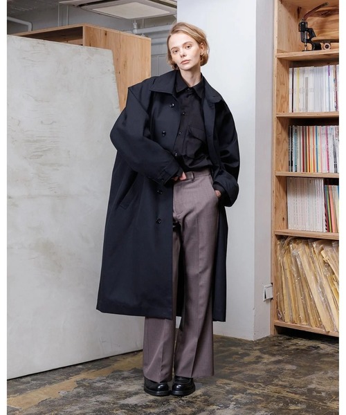 VOAAOV（ヴォアーブ）の「【VOAAOV】 ROUTINE Flare Pants（スラックス・メンズ・ブラック/チャコールグレー/キャメル/グレイッシュベージュ・0/1）」の7枚目の写真