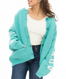 【BILLABONG/ビラボン】24AW LOGO JACQUARD SWEATER/ジャガード織りカーディガン