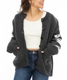 BILLABONG（ビラボン）の「【BILLABONG/ビラボン】24AW LOGO JACQUARD SWEATER/ジャガード織りカーディガン（カーディガン/ボレロ）」