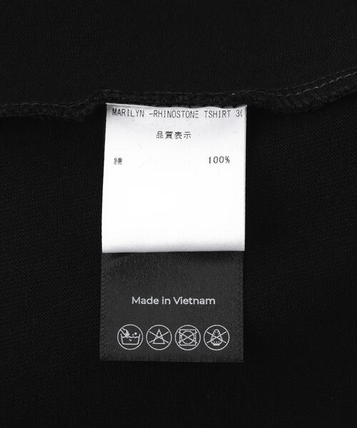 L.H.P（エルエイチピー）の「Aesir Studios/アースィアスタジオ/RHINESTONE T-SHIRT（Tシャツ/カットソー・レディース・ブラック・2/1）」の6枚目の写真