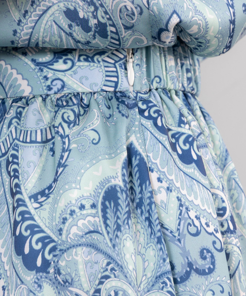 NARACAMICIE(ナラカミーチェ)の「【NARACAMICIE】【セットアップ対応】ペイズリー柄スカート(スカート・レディース・ピンク/グリーン・XL/M)」の7枚目の写真