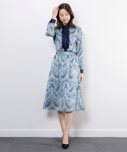 NARACAMICIE】【セットアップ対応】ペイズリー柄スカート（スカート