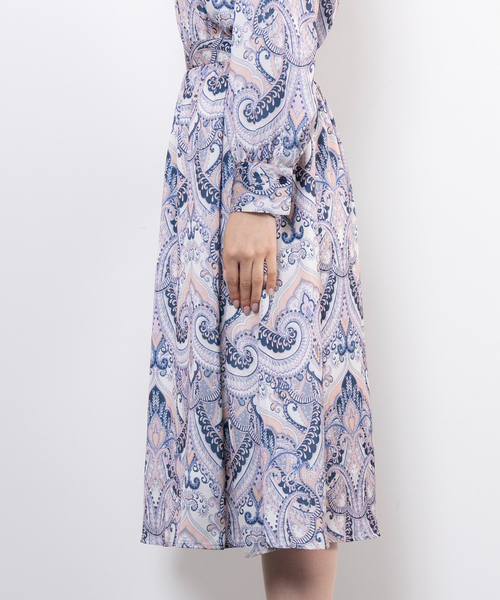 NARACAMICIE(ナラカミーチェ)の「【NARACAMICIE】【セットアップ対応】ペイズリー柄スカート(スカート・レディース・ピンク/グリーン・XL/M)」の11枚目の写真