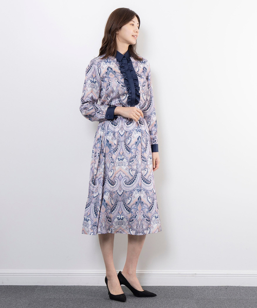 NARACAMICIE(ナラカミーチェ)の「【NARACAMICIE】【セットアップ対応】ペイズリー柄スカート(スカート・レディース・ピンク/グリーン・XL/M)」の16枚目の写真