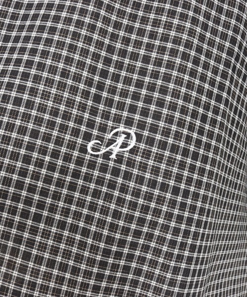 ADAM PATEK(アダムパテック)の「【ADAMPATEK/アダムパテック】small check wide shirt チェックシャツ(シャツ/ブラウス・レディース・ブラック/グリーン・1/2)」の15枚目の写真