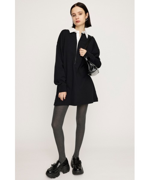m*8様 SLY ラグビーシャツ ショートワンピース 秋服 冬服 限定展開】RUGBY SHIRT S/OP ラグビーシャツ ショートワンピース