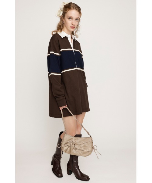 限定展開】RUGBY SHIRT S/OP ラグビーシャツ ショートワンピース