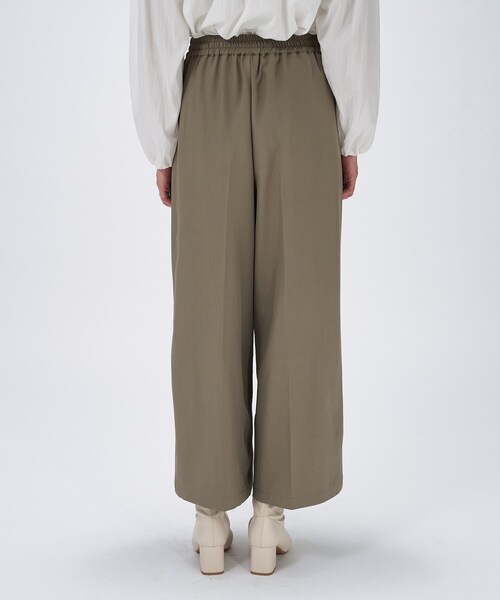 cloenc（クロエンス）の「【セットアップ／手洗い可】ツイルイージーワイドパンツ（その他パンツ・レディース・ブラック/カーキ/ダークブラウン・01/02/03）」の13枚目の写真