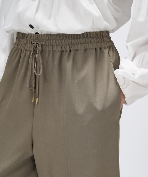 cloenc（クロエンス）の「【セットアップ／手洗い可】ツイルイージーワイドパンツ（その他パンツ・レディース・ブラック/カーキ/ダークブラウン・01/02/03）」の14枚目の写真