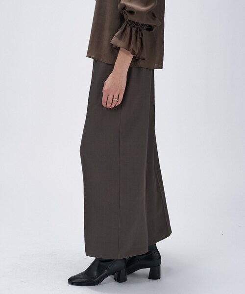 cloenc（クロエンス）の「【セットアップ／手洗い可】ツイルイージーワイドパンツ（その他パンツ・レディース・ブラック/カーキ/ダークブラウン・01/02/03）」の20枚目の写真