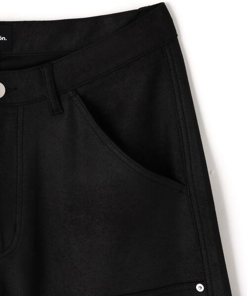 DANKE SCHON(ダンケシェーン)の「【WEB&DEPOT限定】DankeSchon/ダンケシェーン/ECOSUEDO W-KNEE PANTS(その他パンツ・レディース・ブラック・S/M/L)」の5枚目の写真
