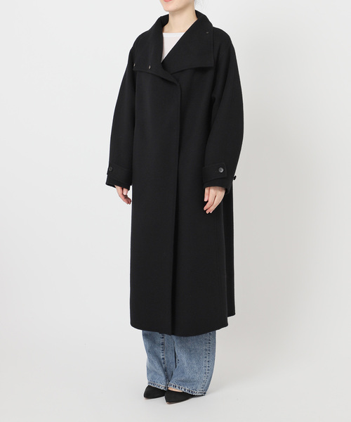 スピックアンドスパン Wフェイスビッグカラーコート ビーバー ロングコート スピックアンドスパン Wフェイスビッグカラーコート ビーバー ロング